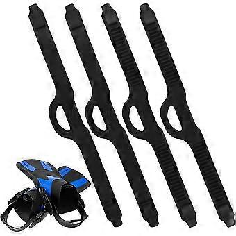 2 Pairs Scuba Diving Universal Fins Straps TPR Replacement Scuba Fin Straps with Quick Release Buckles Accessories