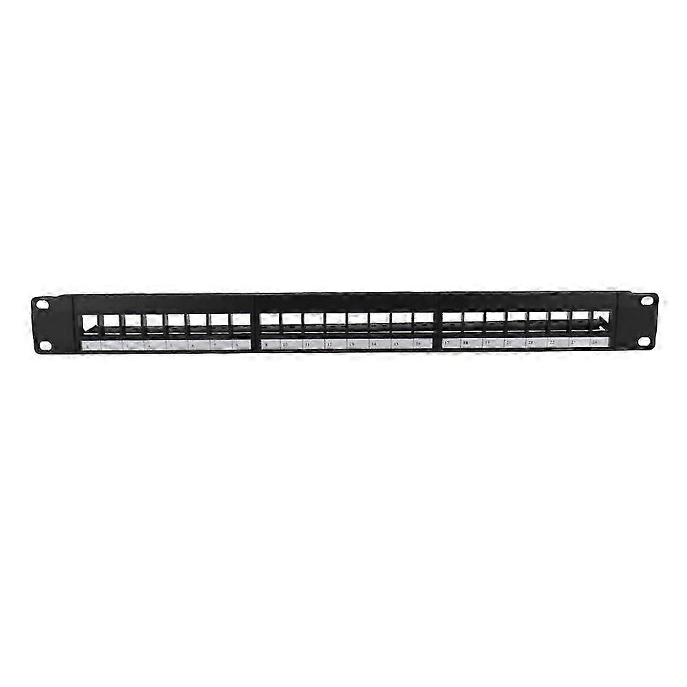 Network Patch Panel Metal Horizontal for Fixing Wire 24-Port Rackmount