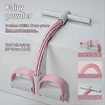 6-Tube Yoga Exercise Band Pedal Puller Elastic Rope Flexipull Resistance Bands for Abdomen Waist Arm