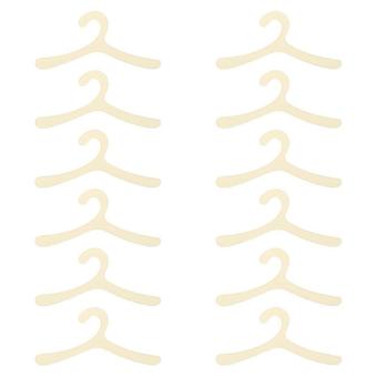 Pet Clothes Hangers 12Pcs for Home Use Small Dog and Cat Apparel Organizer