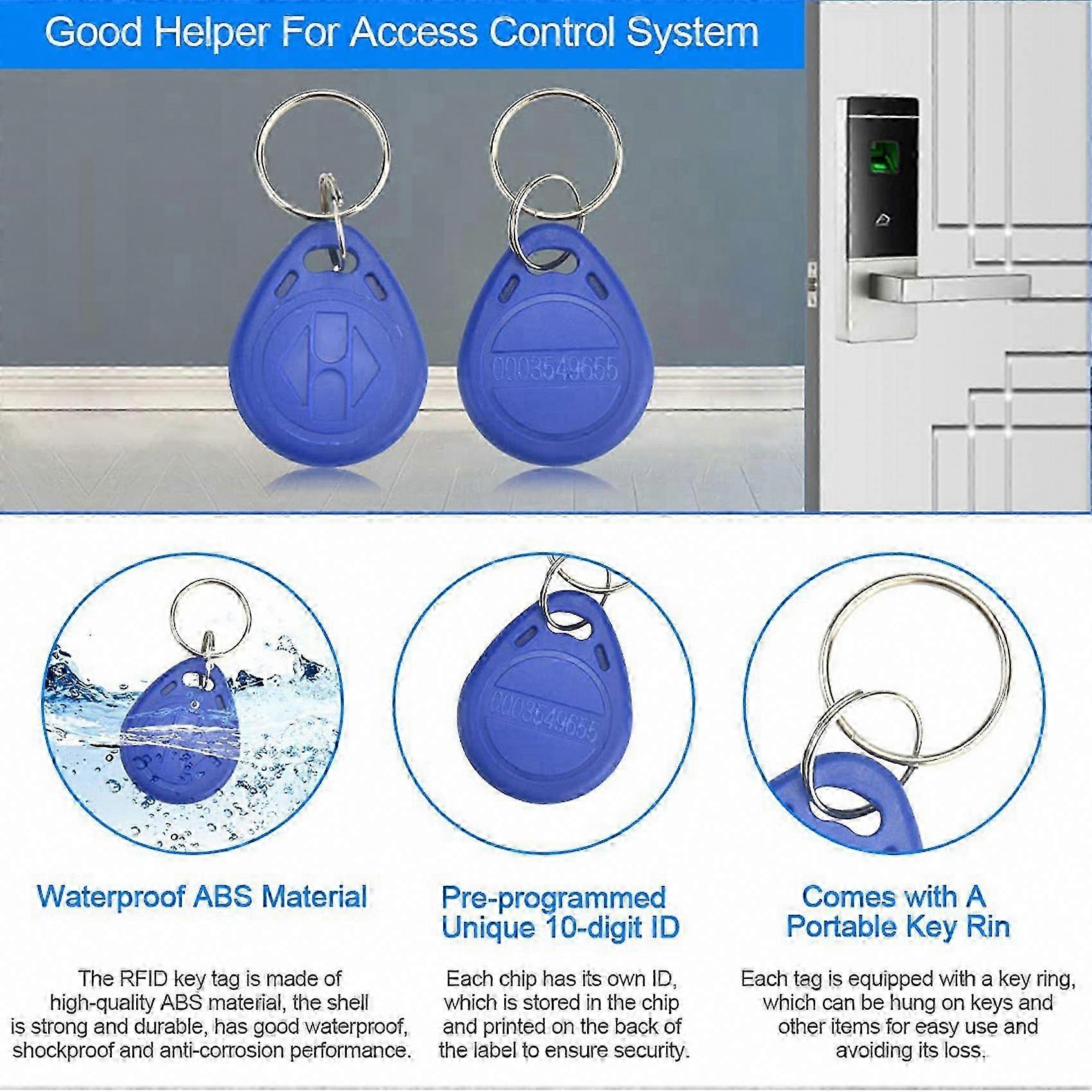 Door Entry Access Control System: 200 Pcs 125 kHz TK4100 RFID Keyfobs