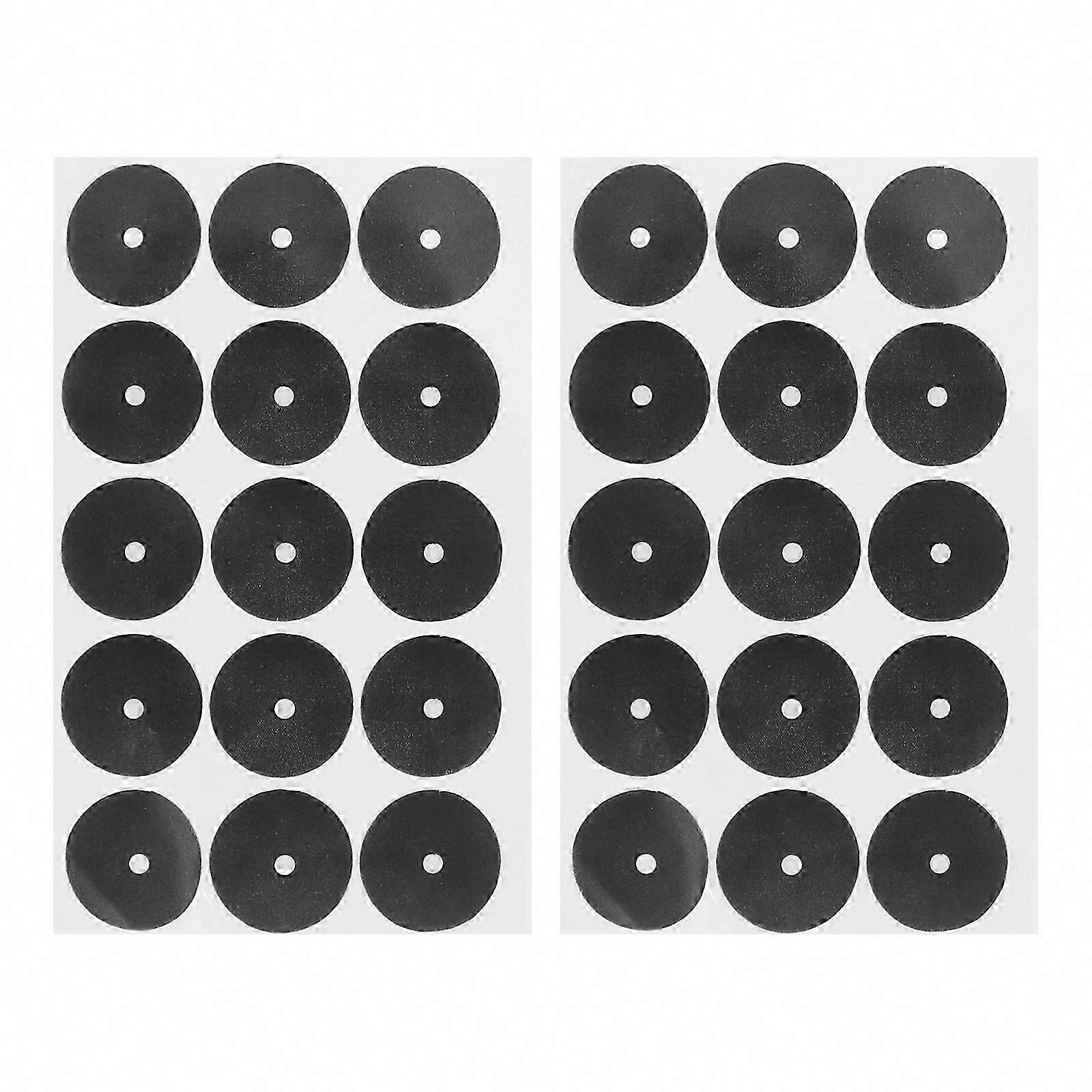 2 Sheets Billiard Table Black Dot Marking Stickers for Club Pool Table Use
