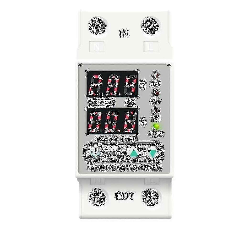 Adjustable DIN Rail Voltage Current Protector