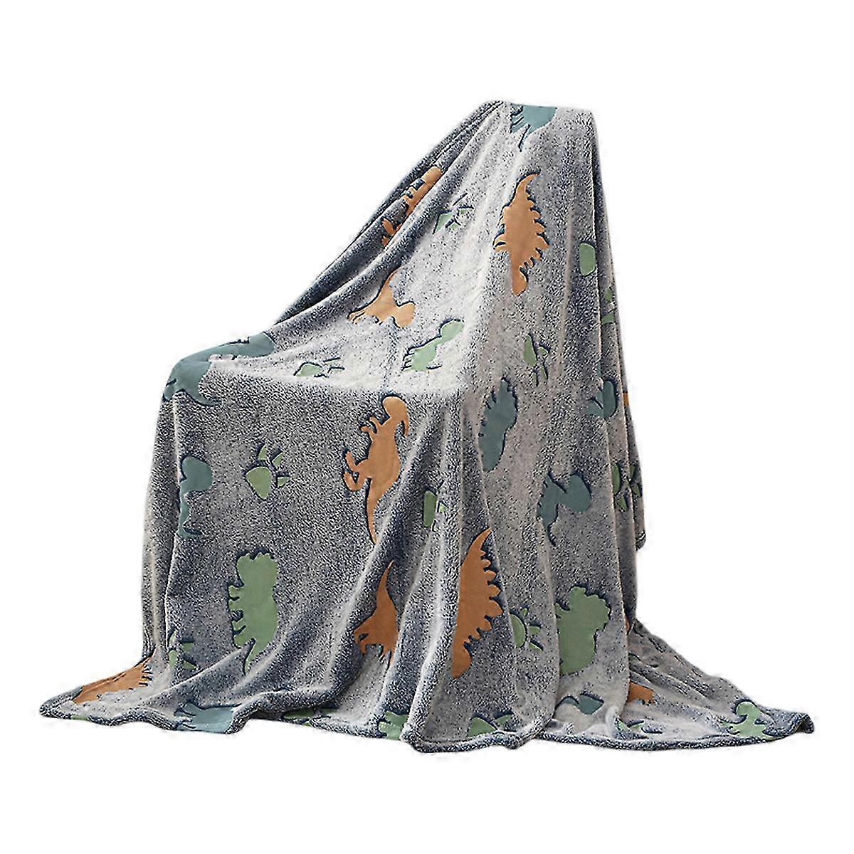 Luminous Dinosaur Throw Blanket