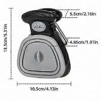 Easy Poop Cleanup Portable Dog Pooper Scooper with Leash Clip and Bag Attachment for Small and Large Dogs