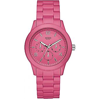 Guess watches ladies varis Japanese Quartz Analog Woman Watch with W11603L4 Plastic Bracelet