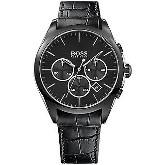 Hugo boss onyx Quartz Analog Man Watch with Cowhide Bracelet 1513367