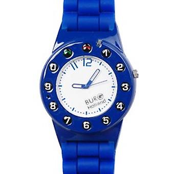 Burg Retro Watch for Unisex Analog Quartz with 5128 Rubber Bracelet