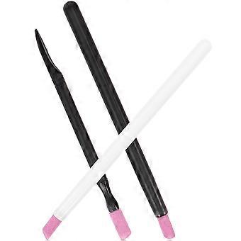 Pumice Stone Pen Double-Headed Cuticle Removers for Nail Care 3Pcs Set