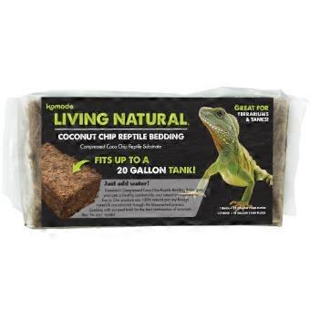 Komodo Living Natural Coconut Chip Reptile Bedding Brick, 1 Each/1 Pack