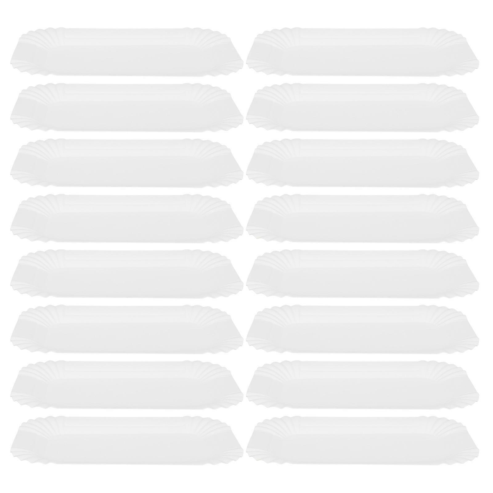 Serving Platters Rectangular Shape compatible with Birthday Party 100Pcs