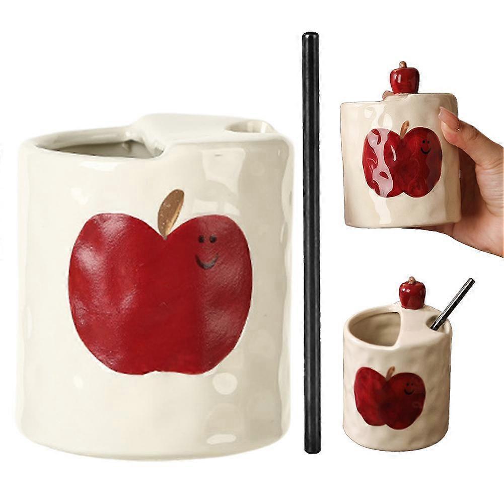 Tea Apple/Butterfly Cups & Straw F6D4