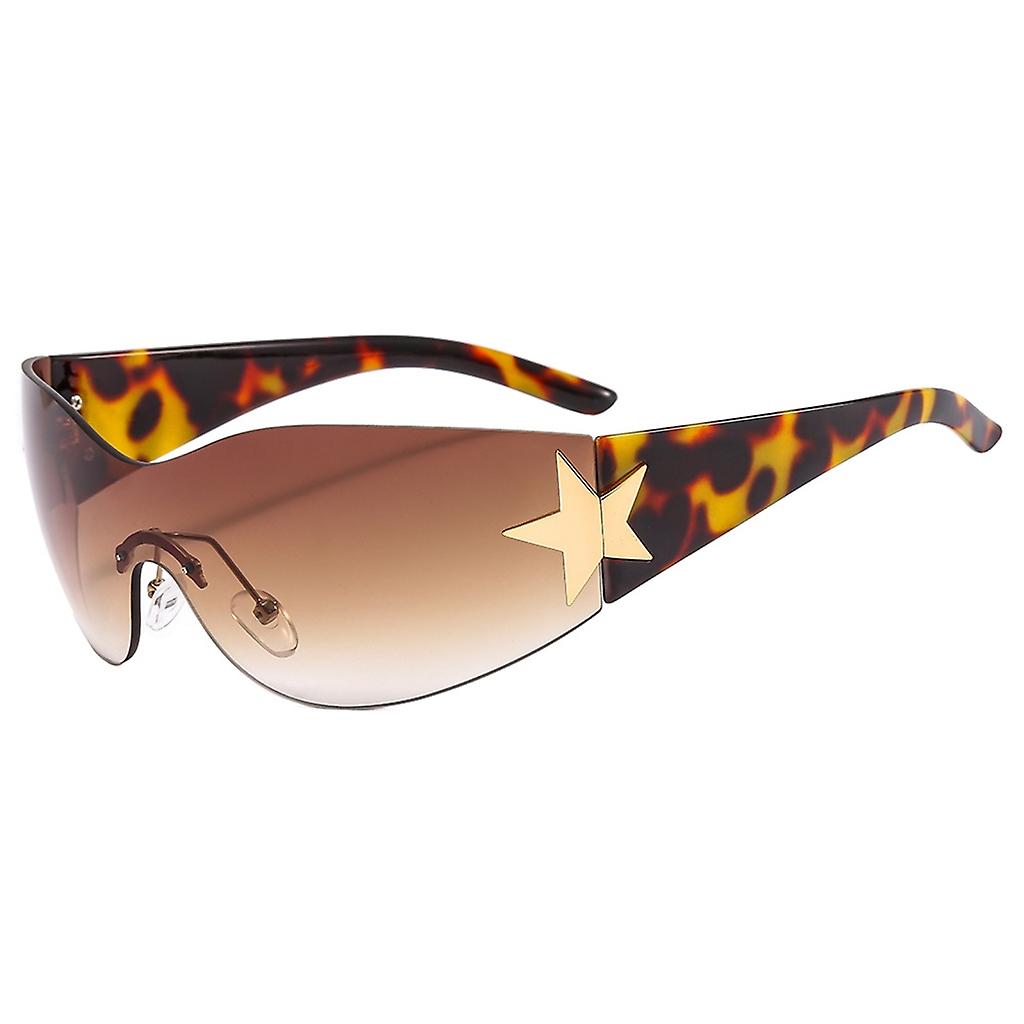 Sun Glasses One Piece Big Shades UV400 Protection Lens Goggles for Women Men