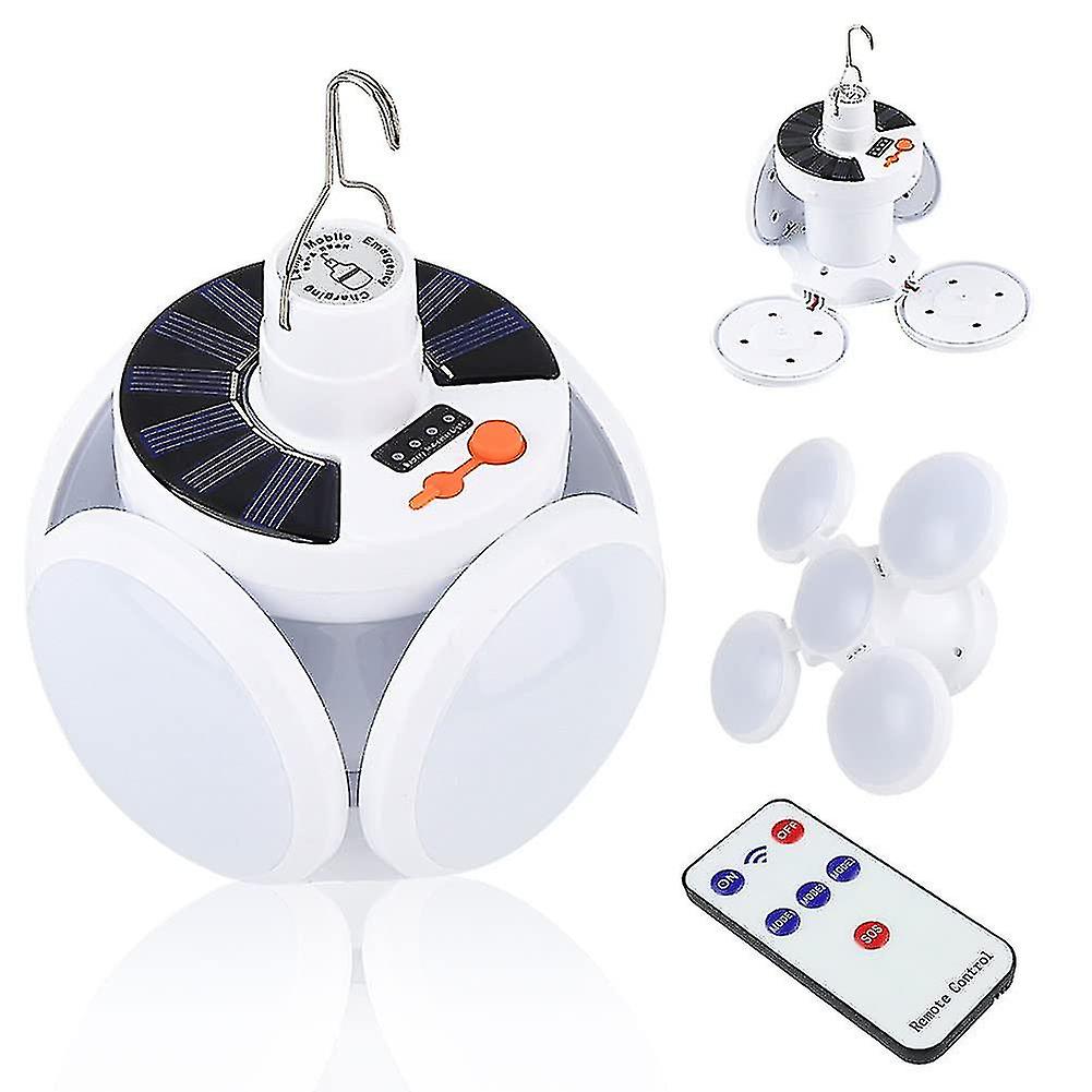 Camping Solar Light Usb Rechargeable, Portable Led Portable Floodlight Lighting Foldable Camping Lan