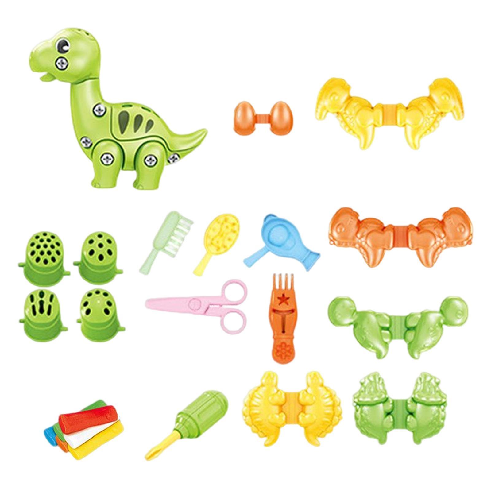 Clay Modelling Tool Kit Parent Child Interaction Toy DIY Mold for Toddlers Brachiosaurus