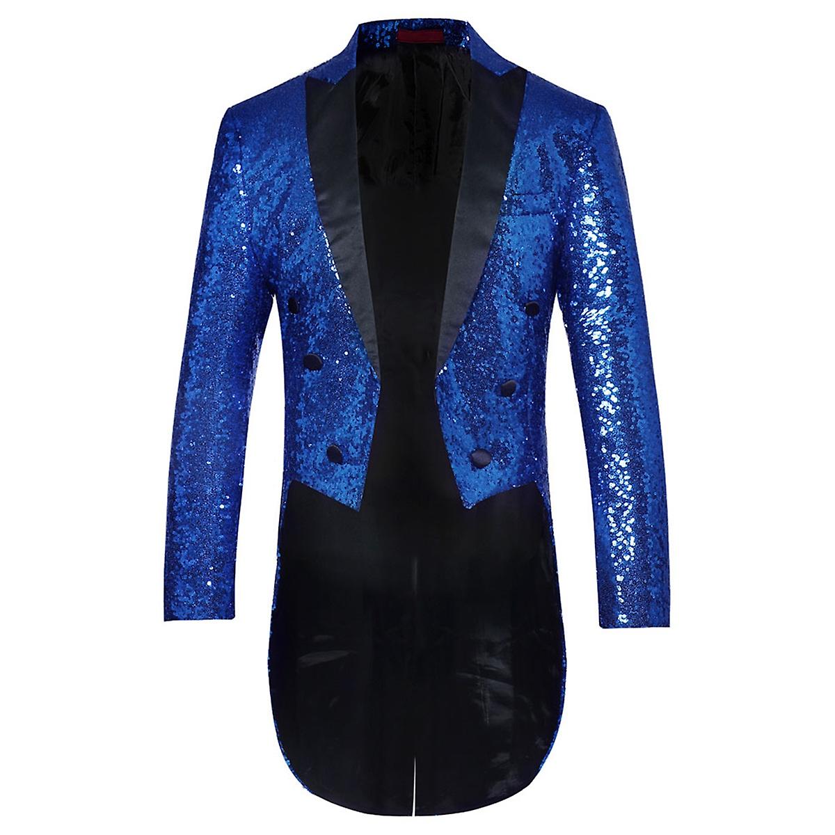 Allthemen Mens Stylish Sequin TUX Weddikng Party Tuxedo for Men