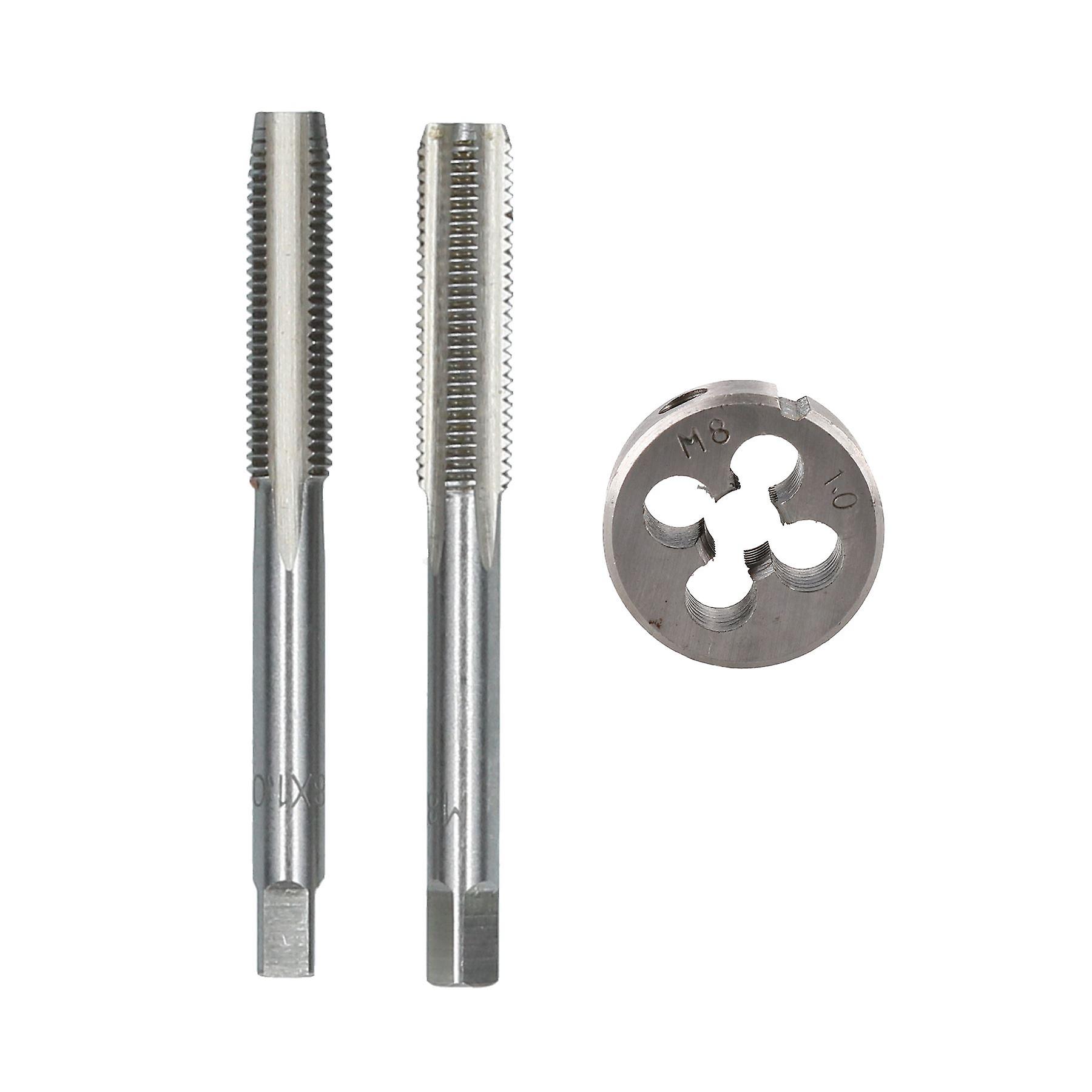 M8 x 1mm Metric Tap and Die Tungsten Steel Taper and Plug TD026_TD061