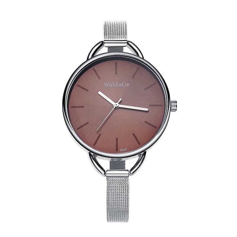 Women's Mesh Strap Watch With Large Dial