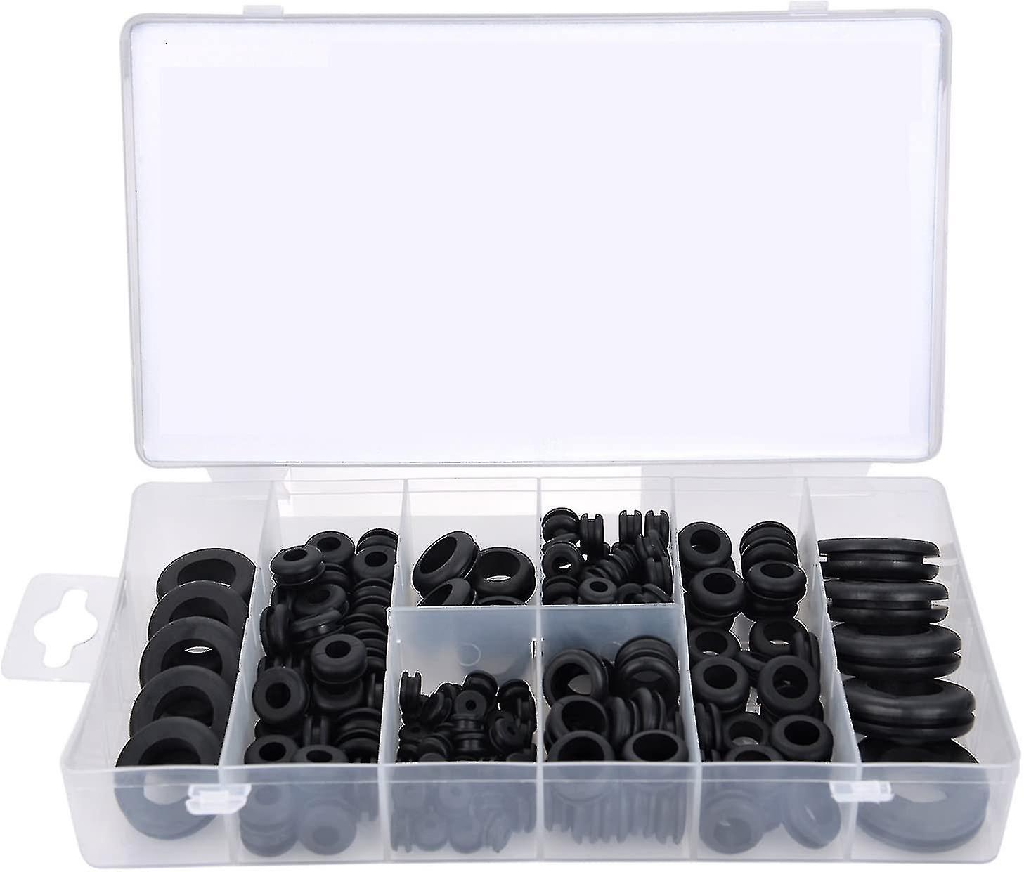 200 Pcs Rubber Grommet Set Harness Wire Seal