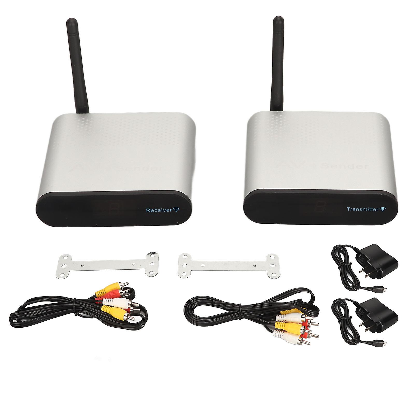 5.8GHz Wireless AV Transmitter Receiver - 8 Channel RCA Video Sender for TV/DVD/Cameras