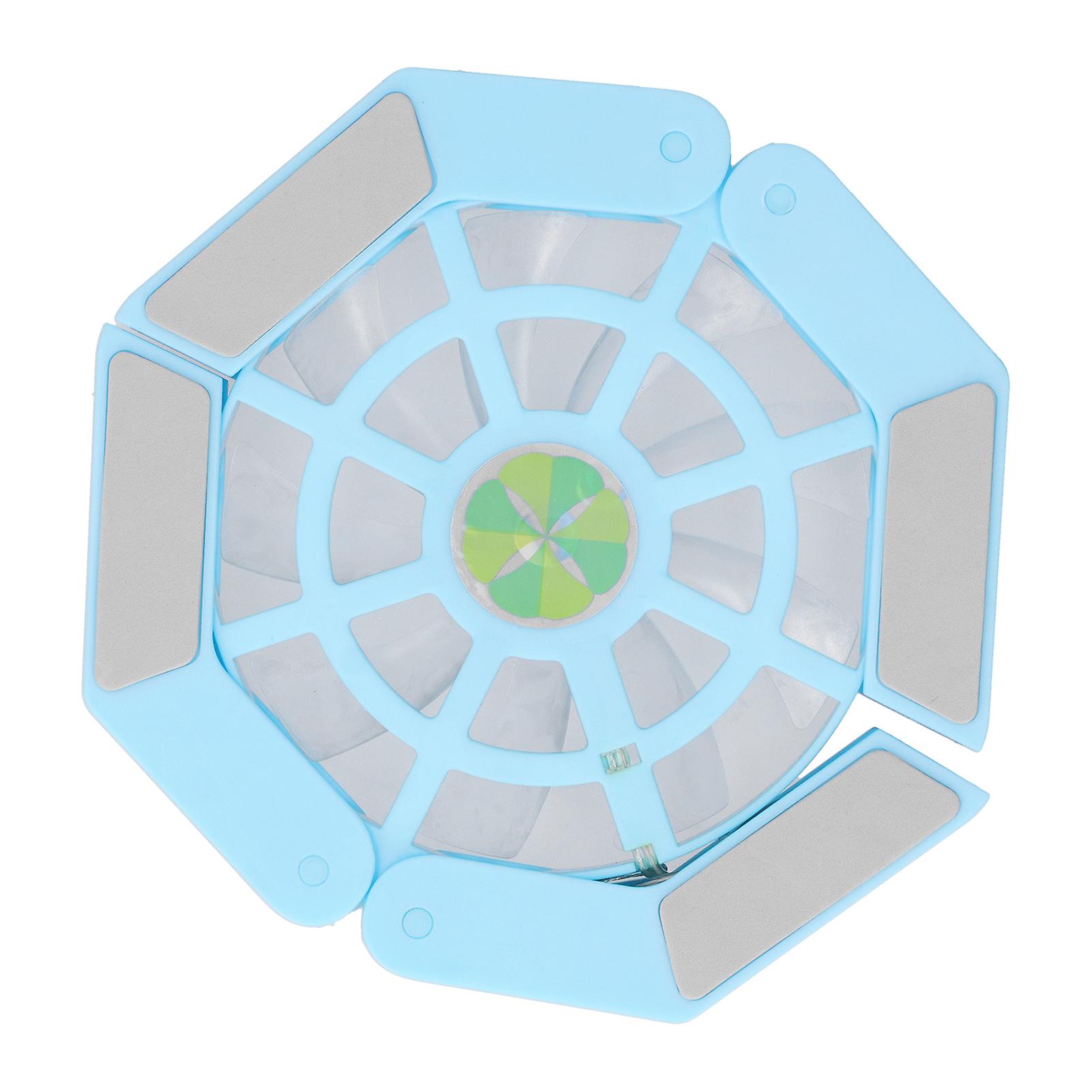 Laptop Cooler Pad with Luminous Large Fan USB Notebook Computer Foldable Stand DRS08(Blue )