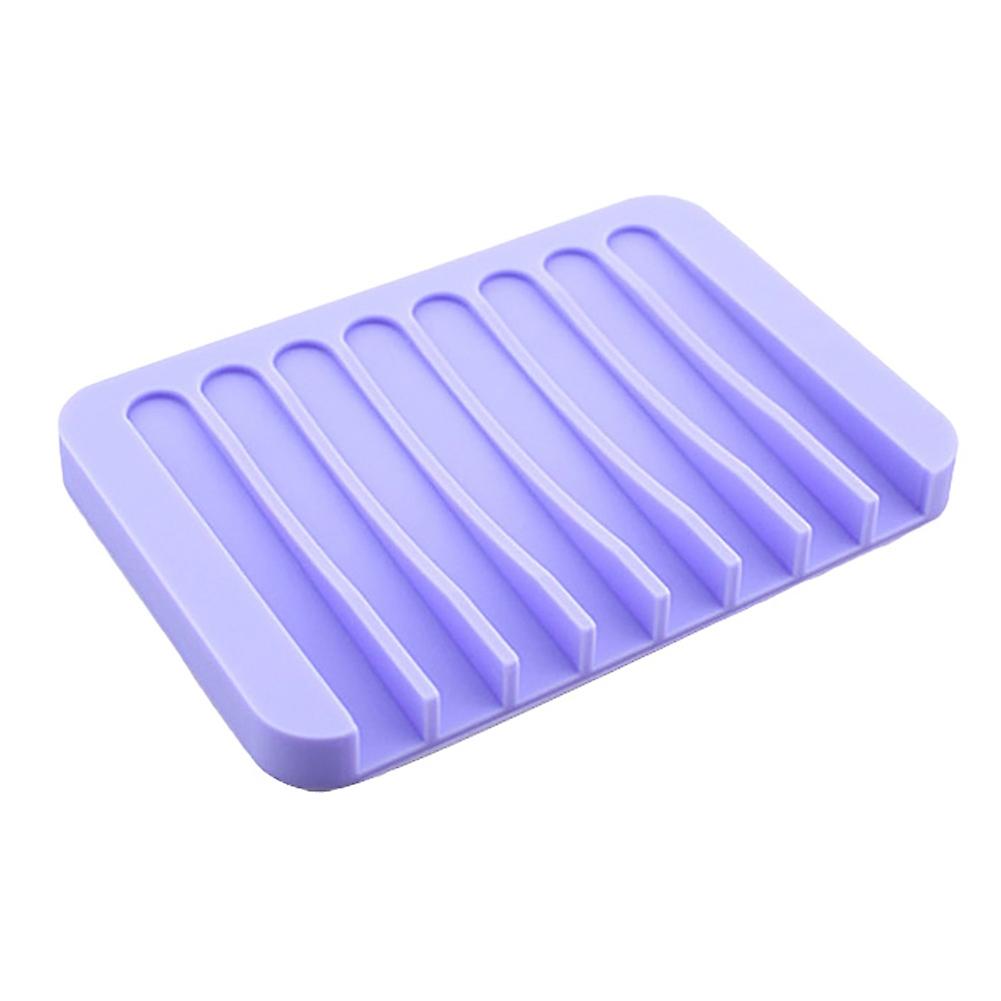 المنزل الحمام المضادة للانزلاق سيليكون استنزاف حامل الصابون تخزين صينية طبق لوحة