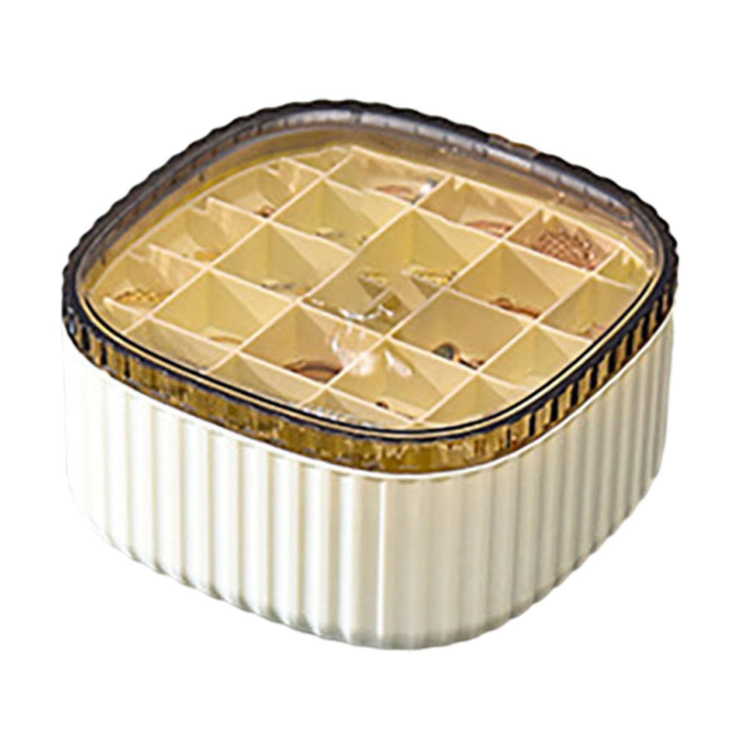 多層ミニジュエリーオーガナイザーディスプレイトラベルジュエリーケース透明蓋イヤリングネックラック付き