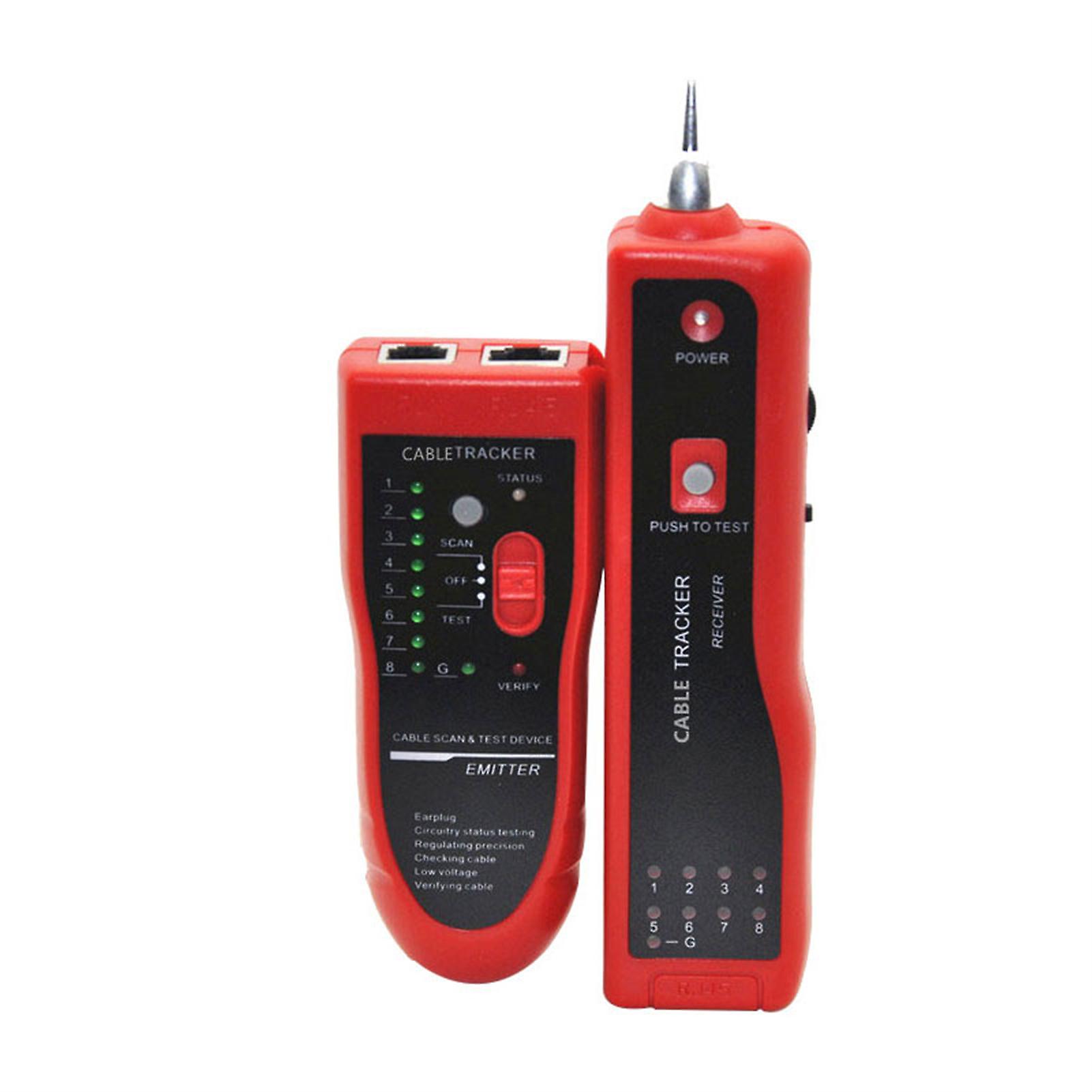 Underground Wire Locator Cable Finder Cable Tester with LED Light Cable Detector Repair and Maintenance Tool