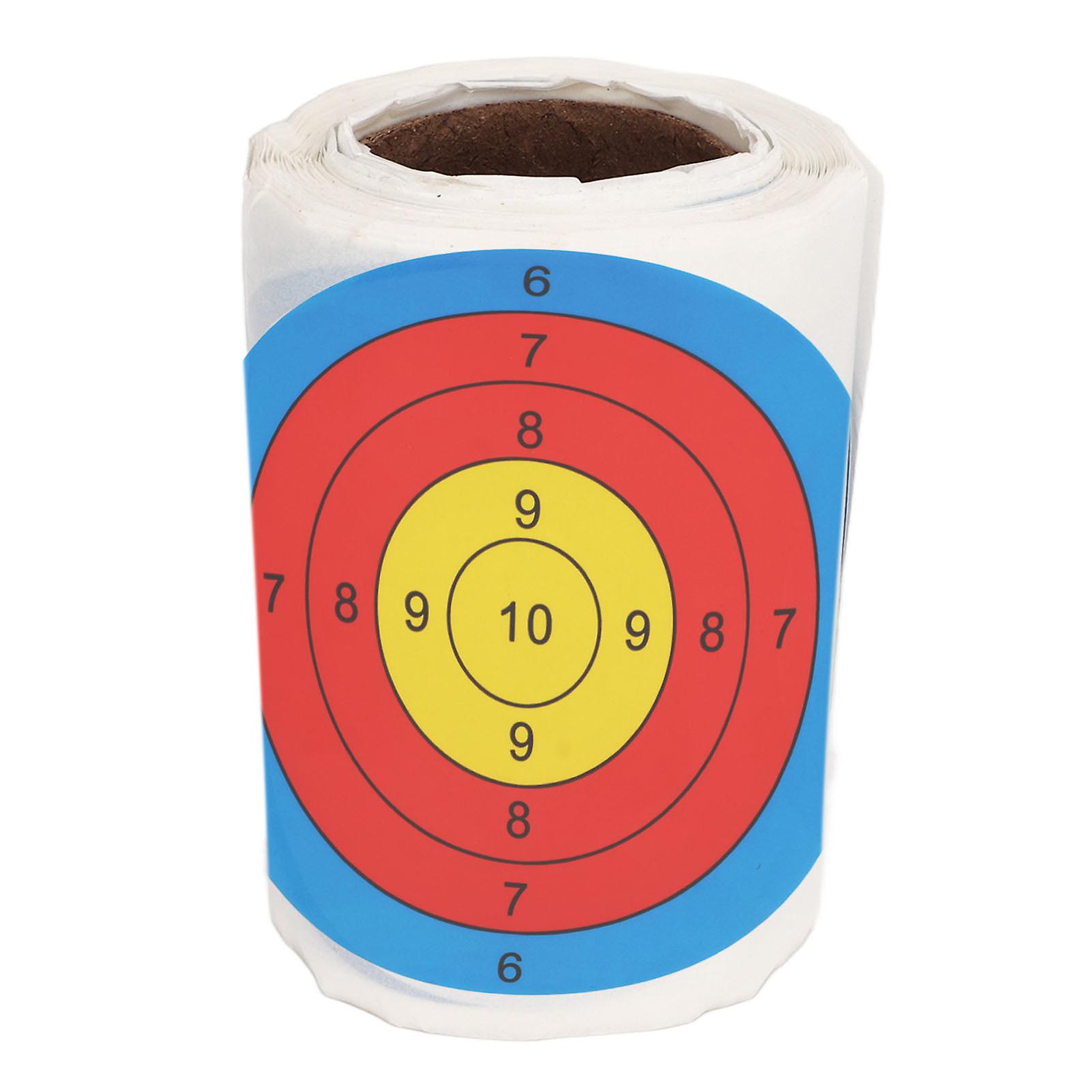 100PCS Paper Archery Targets 3in Portable Bright Color Adhesive Target Paper for Outdoor Bow Arrow