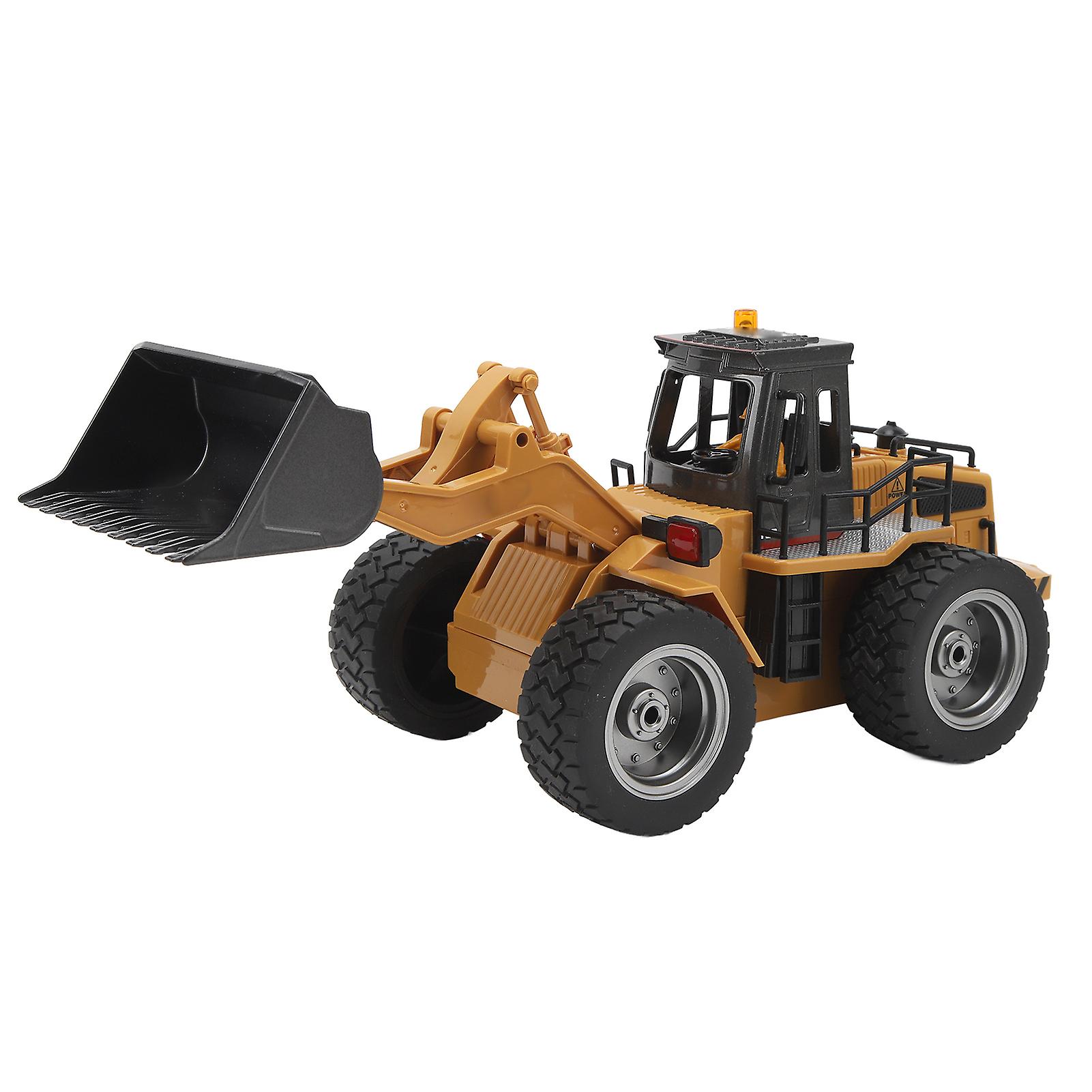 1:18 Alloy Pushdozer Remote Control Pushdozer 2.4Ghz 9 Channel Dozer with Light Sound 