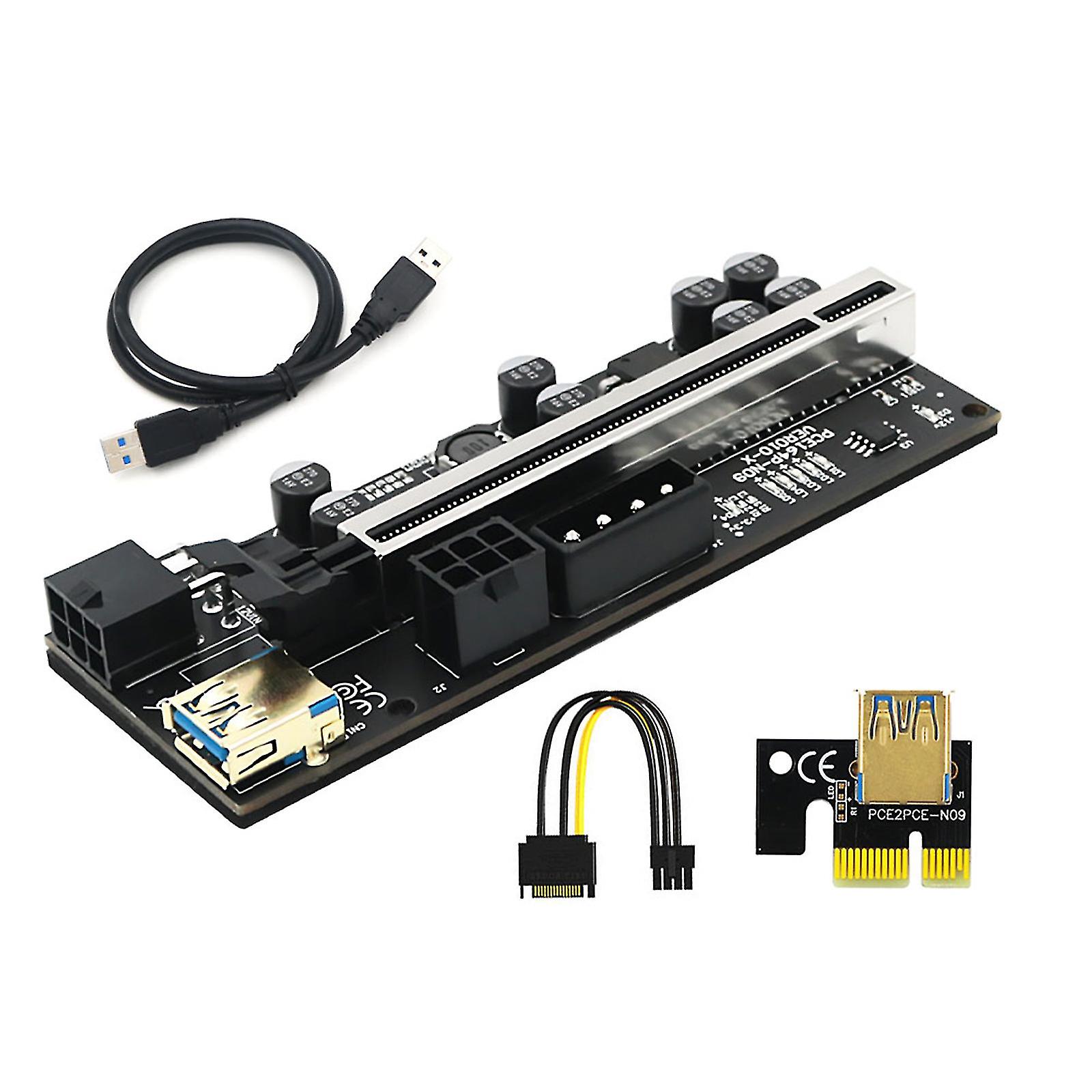 Pci-e Riser Ver010x Profesional For Express 1x 4x 8x 16x Extensor Pci E Usb Rise