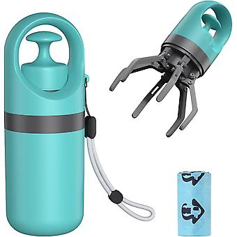 Hundekotschaufel, 2 in 1 tragbare Hygieneabfallaufnahme für Hund und Katze mit eingebautem Kotbeutel Disp Geschenk für Familie / Freund
