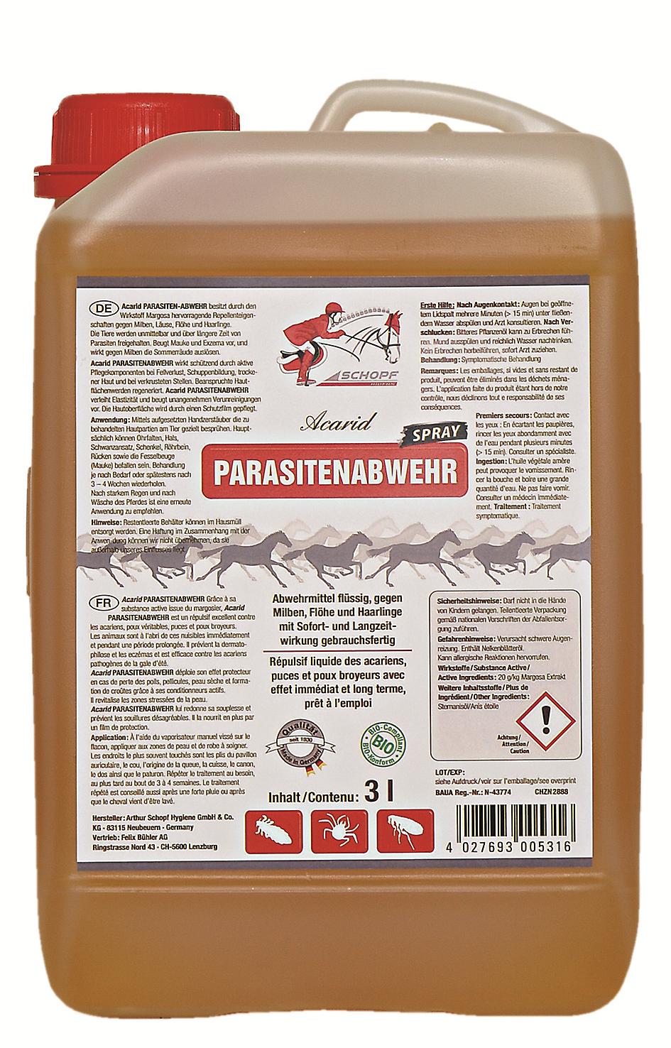 RIDERS® Acarid Parasite Repellent, 3 litres