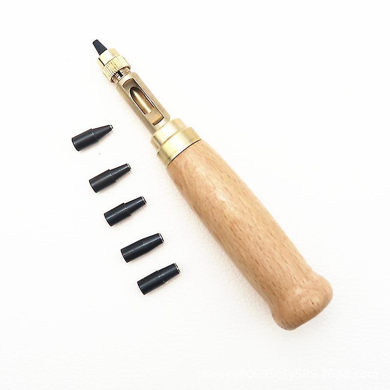 Automatic Belts Puncher Replaceable Long Mute Rotary Punching Punchers Leather Craft(2pcs)