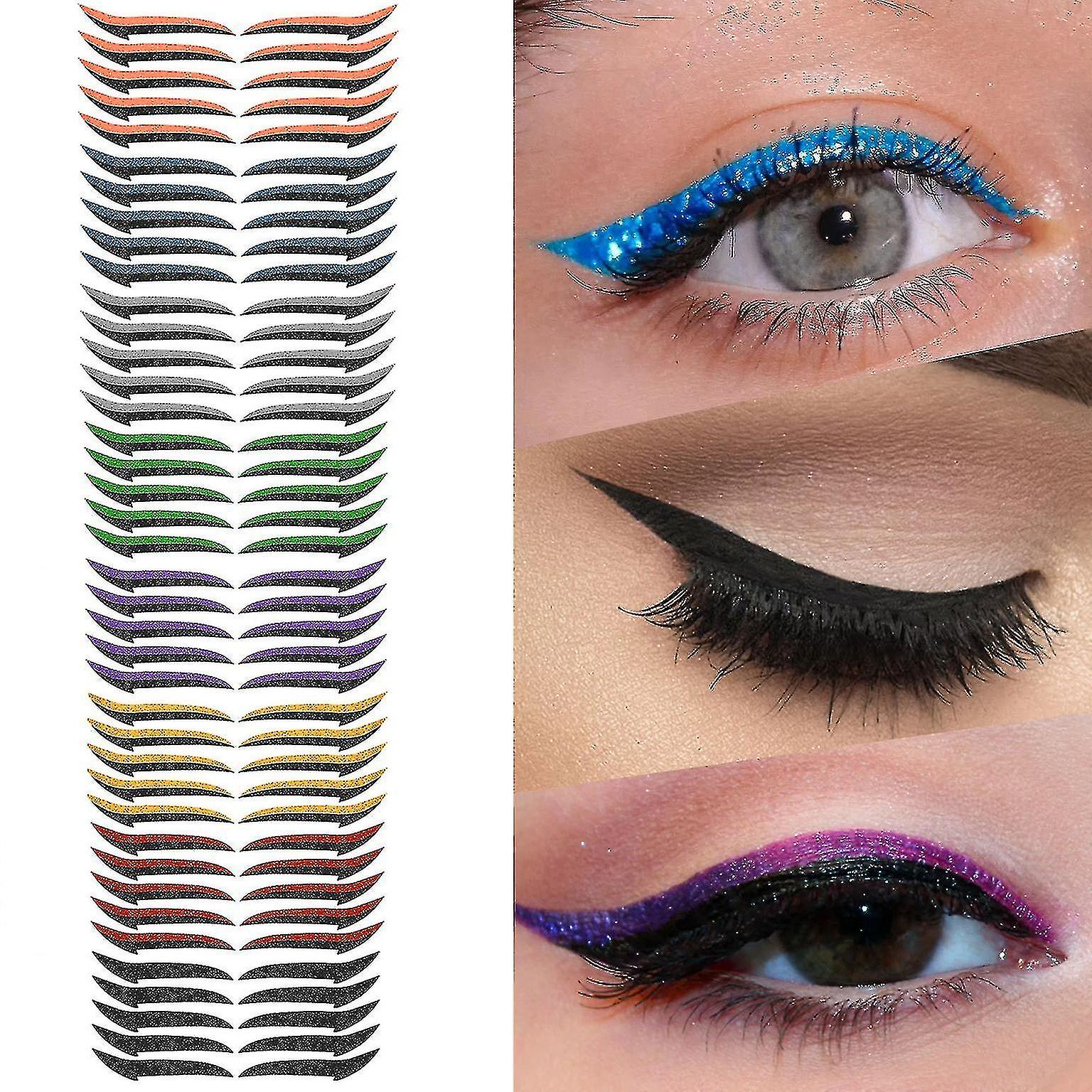 10pcs Reusable Eyeliner Stickers Eyelid Line Stick