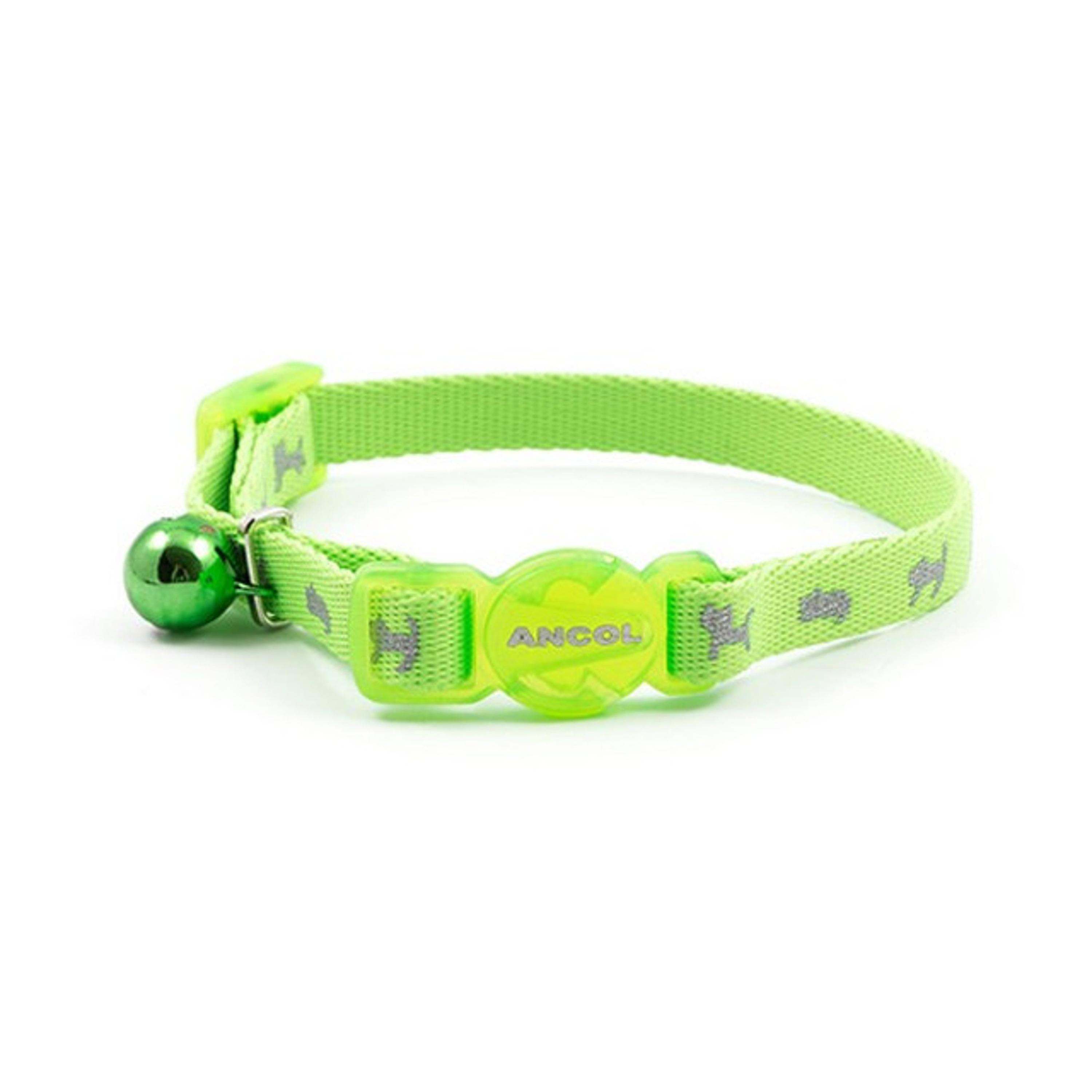 Ancol Safety Kitten Collar Hi-Vis Green Case of 3