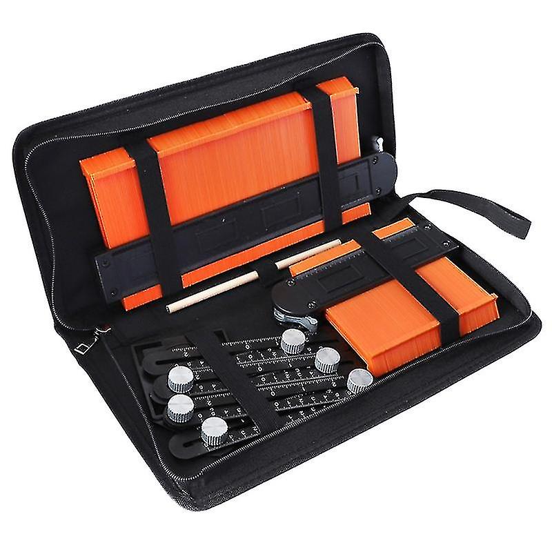 5Inch/10inch Contour Gauge Set With 6-folding Ruler Metal Lock Shape Duplic