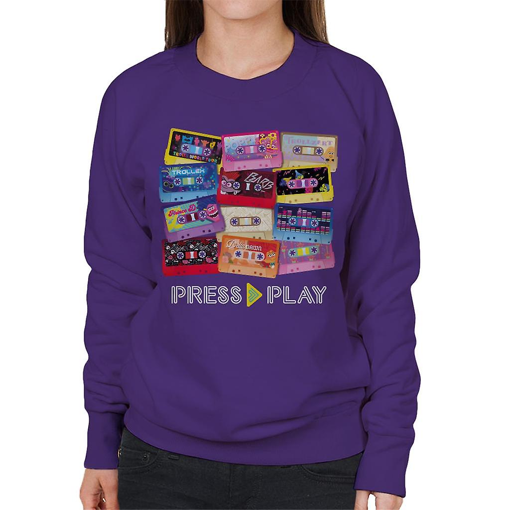 Trolls Cassette Press Play Dames Sweatshirt