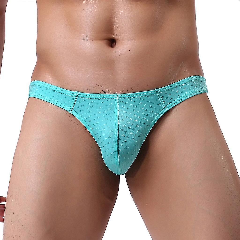 Underwear Men's Mesh Low Waist Underwear Soft Breathable Knickers Short Briefs Bd15708