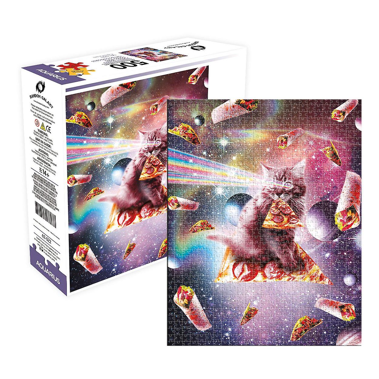 Random Galaxy - Cat Pizza 500pc Puzzle