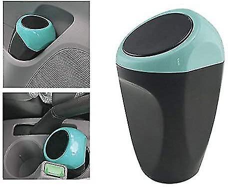 Mini Car Trash Can Plastic Waste Trash Can 16x8cm Trash Can Storage Container For Car Interior/office/home (blue-mini Trash Can)