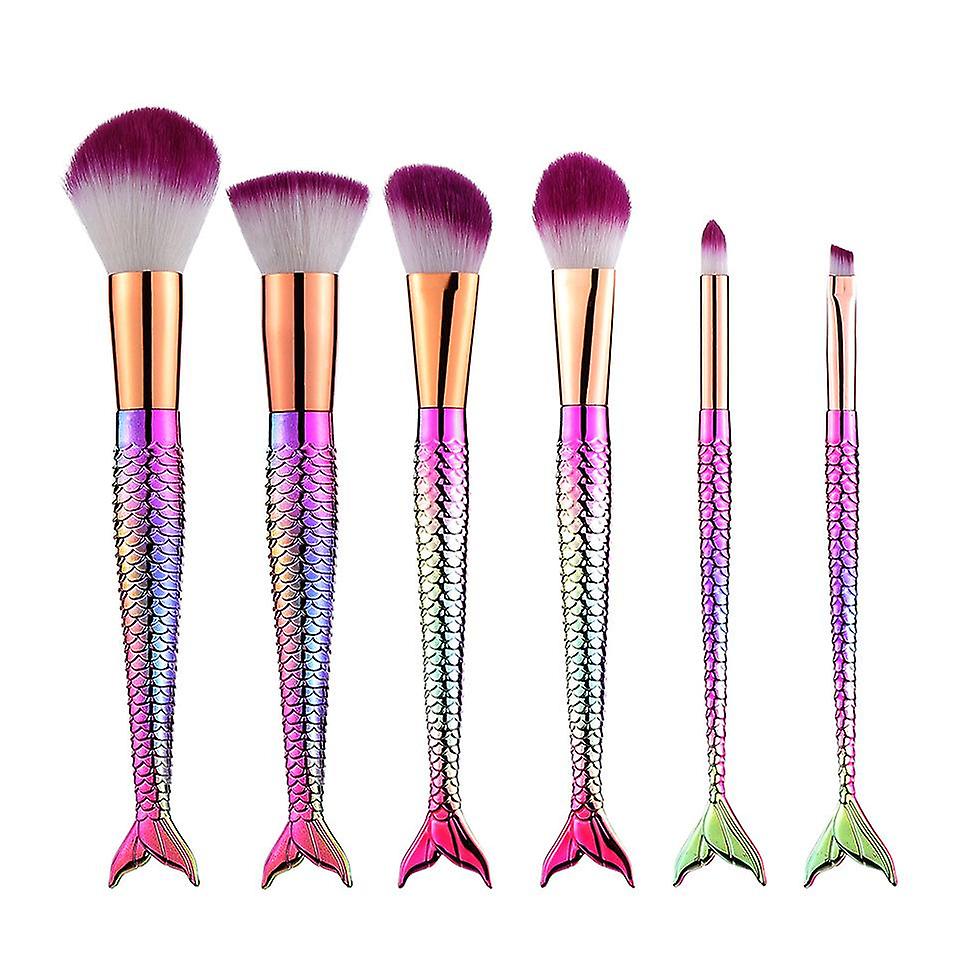 6 Mermaid Makeup Brushes Only For Beginners Brush Suit