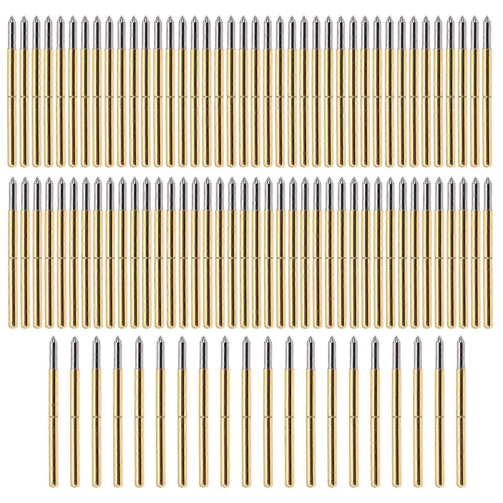 100pcs P125?B Test Probe 2.0mm Spring Test Detection Probe Pins Brass Pogo Pins