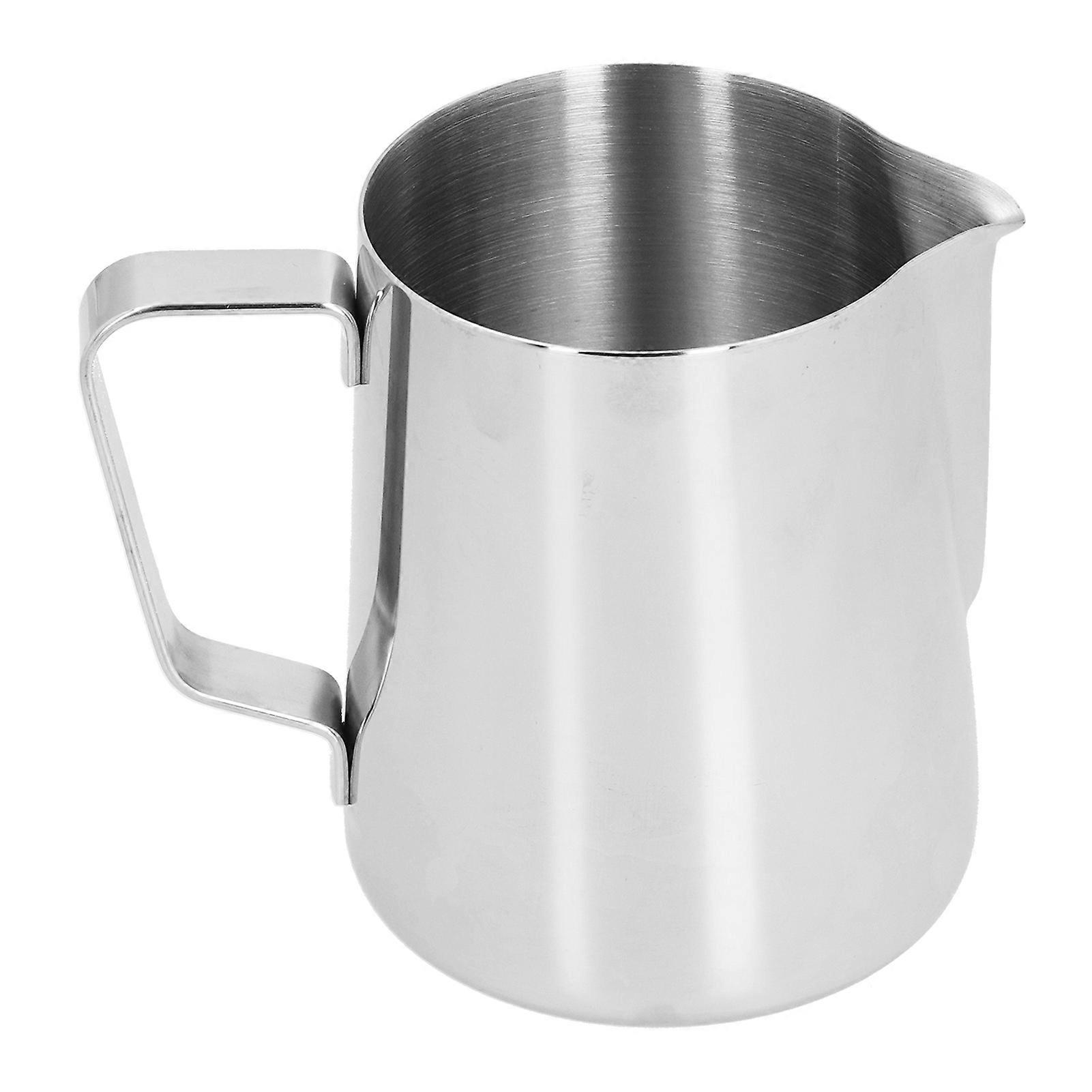 Milk Frothing Pitcher Stainless Steel Coffee Steaming Pitcherwith Measurement Inside for Latte Art Cappuccino Maker900ml