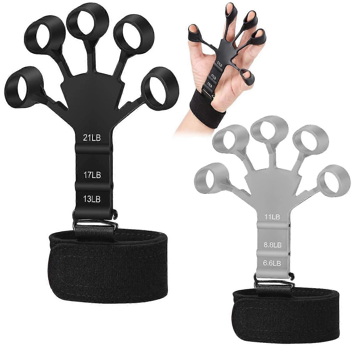 Hand Exerciser, Silicone Hand Grip Trainer, Finger Extensor Exerciser