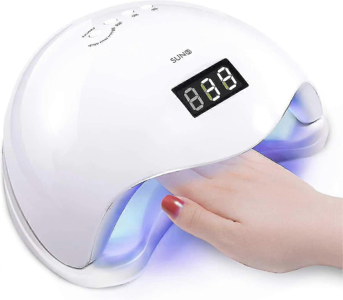 48w Uv Led Nail Lamp,with Sensor,4 Timer Setting For Gel Fingernails Toenails,led Display,professional Nail Polish Curing Light Suitable
