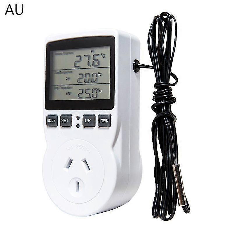 Termostat multifuncțional Digital Temperature Controller Socket Outlet W/ Timer Switch Sensor Probe Heating Cooling 16a