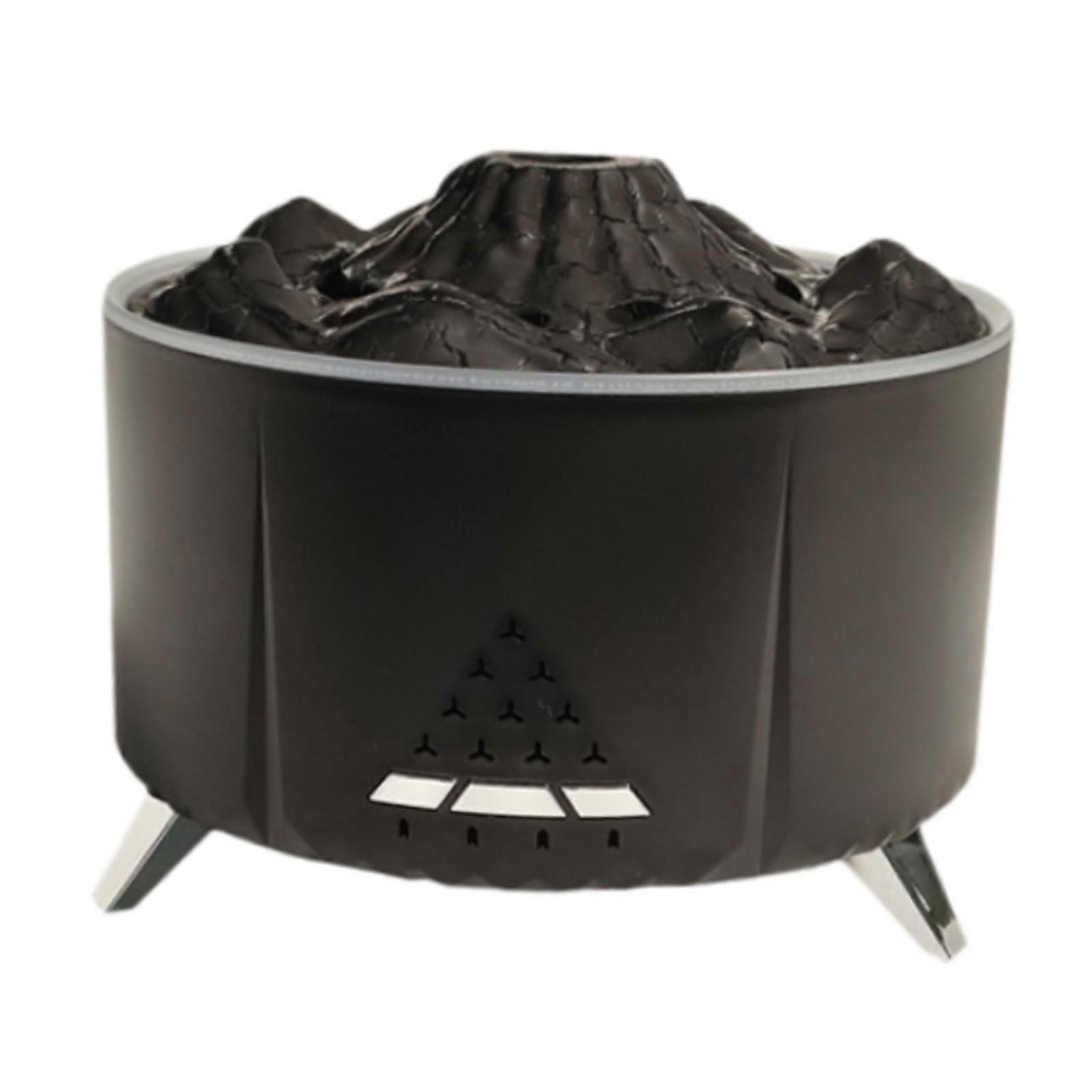 Flame Humidifier with Speaker Air Humidifier for Bedroom SPA Study Black
