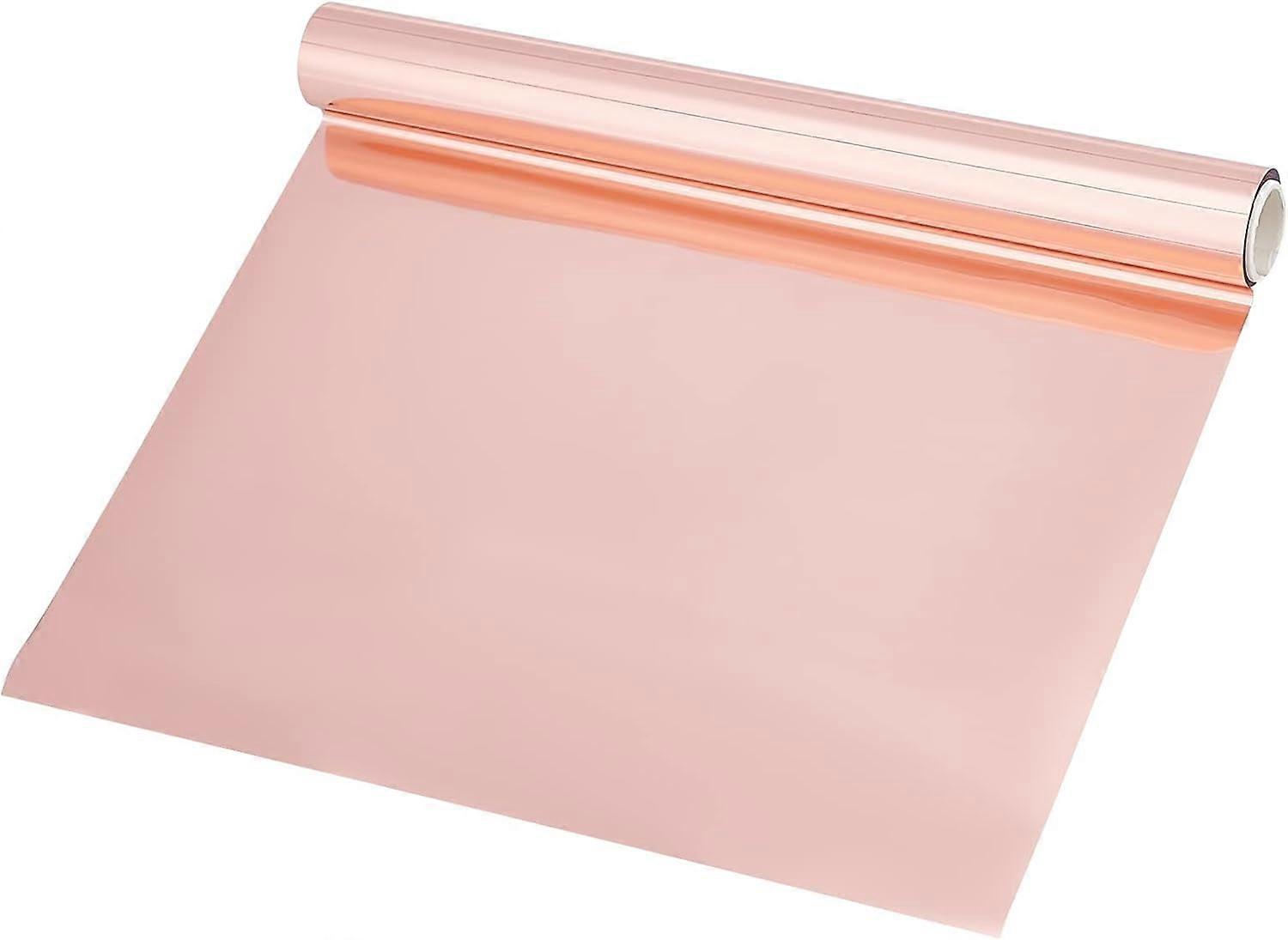 1 Roll Light Coral Reactive Foil 16.4Ftx7.7in Metallic Transfer Foil Paper Transfer Sheets for DIY Craft Embossing Scrapbooking Cards Leather DIY Deco