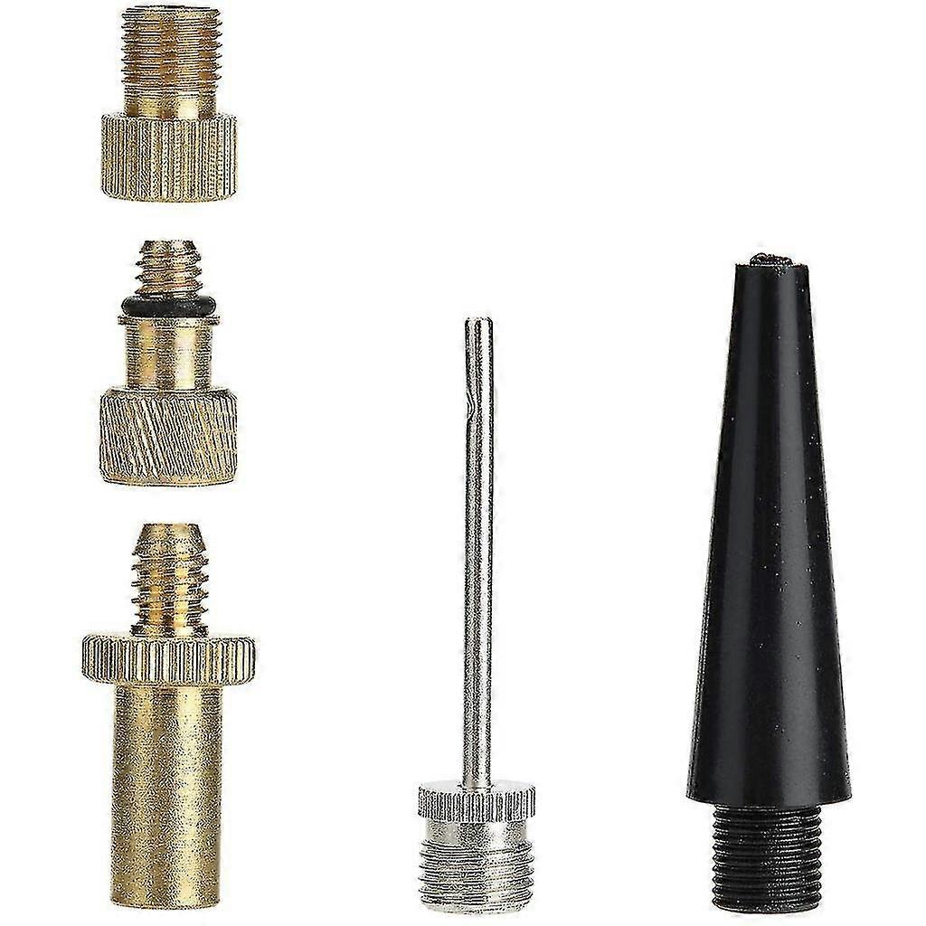 For Copper Bicycle Bike Pump Conversion Nozzles Adapter Tool (5pc)